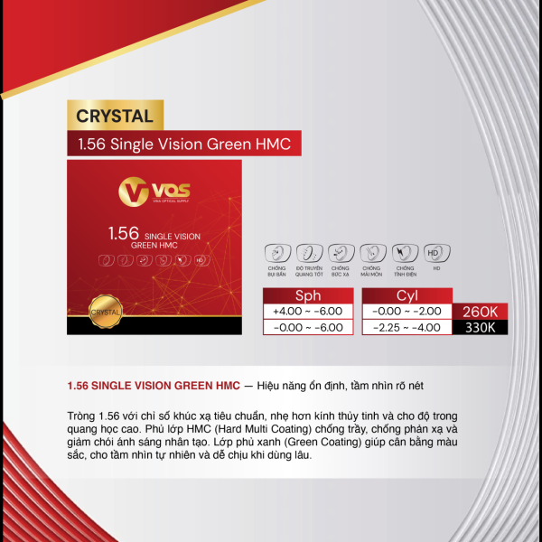 VOS-CRYSTAL - TRÒNG KÍNH CƠ BẢN CHẤT LƯỢNG ỔN ĐỊNH 