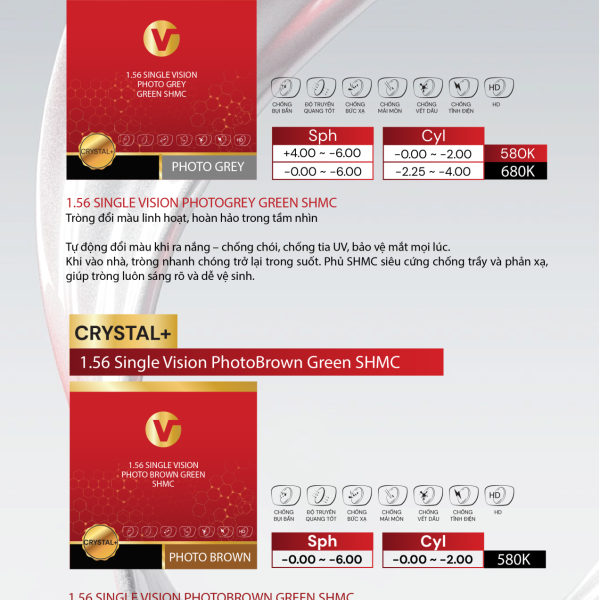 VOS-CRYSTAL+  TRÒNG KÍNH ĐỔI MÀU LINH HOẠT 